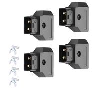CERRXIAN 4PCS D-tap Plug Male DIY Connectors,D-tap P-tap Male Connector Power Plug with DSLR Anton-Bauer IDX V Mount Gold Mount Battery ARRI RED Camera Power Adapters