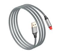 CERRXIAN 5FT USB A to Optical Audio Cable,Unidirectional USB Type A to SPDIF Digital Converter Cord,One Way Audio Converter Audio Signal from USB to SPDIF ONLY,Compatible with Windows/Laptop PC ONLY