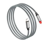 CERRXIAN 5FT USB C to Optical Audio Cable,Unidirectional Type C to SPDIF Digital Converter Cord,One Way Audio Converter Audio Signal from USB to SPDIF ONLY,Compatible with Windows/Laptop PC ONLY