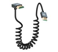 CERRXIAN 8K HDMI 2.1 Cable 3FT, 48Gbps Ultra High Speed HDMI 90 Degree Down Angle Cable Support 8K@60Hz 4K@120Hz Dynamic HDR Compatible with TV/HDTV (Up)
