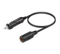 CERRXIAN Car Cigarette Lighter to DIN Hella Socket Converter Cable,Standard cigarette lighter male to Hella/DIN Motorcycle charging female interface cable Built-in 10A fuse-1.1FT