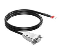 CERRXIAN DB9 Connector RS232 Serial Cable,22AWG DB9 Female to Bare Wire End with 3 Wiring Terminals 235 connector contacts for RS235 communication and automation, industrial control cable-1M/3.3FT