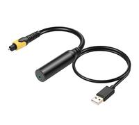 CERRXIAN Digital Coaxial Optical Spdif to Analog 3.5mm AUX Audio Cable,Spdif Optical to 3.5mm Female Conversion Cable With USB Power Cable,for TV/PS4/Xbox/Optical Port to 3.5MM Sound Box