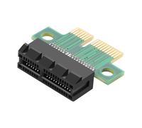 CERRXIAN PCI-E Adapter Card PCI-E X1 Male to Female Interface Extender Protection Card,PCI-E Express 1X Slot Extension Riser Card for 1U Height Computer Server PCIe Socket Adapter (PCI-E X1)