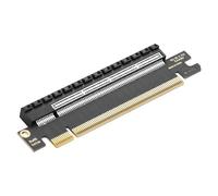 CERRXIAN PCIe 5.0 x16 Riser Card,PCI Express 5.0 16X Extension Slot Protection Test Card,for Computer 1U/2U/3U/4U Server Case, 180 Degree