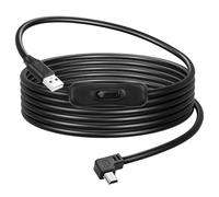 CERRXIAN USB-A to Mini USB Cable with On Off Switch Type A 2.0 Male to Angle Mini B Cable Data Charging Switch Cord for PC, Laptop, Car Dash Cam, Digital Camera (Right Angle, 2M)