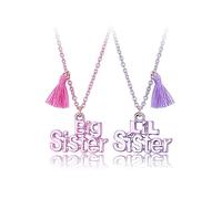 CERSLIMO Aunt & Nephew Jewelry - 2 Pcs Pink & Purple Pendant Birthday Gifts