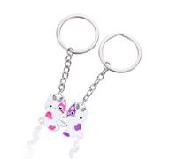 CERSLIMO Best Friend Keyring - Cute BFF Keychain For 2 Girls, Matching Magnetic Friendship Keychains, Cat Keyring - Perfect Birthday