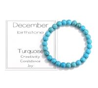 CERSLIMO Birthday Gifts for Her - December Birthstone Turquoise Bracelet Birthday Gift for Women Men Daughter Mum Nana Sister Granddaughter Niece Jewellery for Valentines Anniversary