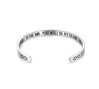 CERSLIMO Friendship Bracelet for Womens - Inspirational Friendship Gifts for Best Friend, Motivational Cuff Bangle for Sisters Mother Teacher Gifts Bracelet Birthday Christmas Gifts