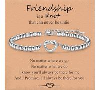 CERSLIMO Friendship Gifts for Women Girls - Knot Best Friend Bracelet BFF Gifts Friendship Bracelets for Best Friend Birthday Chirstmas Graduation Wedding