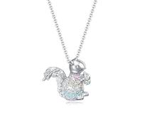 CERSLIMO Squirrel Gifts for Girls - Kids Jewelry for Girls Animal Pendant Necklace, Adorable Gifts for Squirrel Lovers | Cute Rainbow Squirrel Necklace Christmas Gifts, Girls Jewelry Necklace