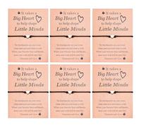 CERSLIMO Teacher Gifts: 6pcs Women's Bracelets with Blessing Message Card - Best Teacher Appreciation Gifts for Christmas
