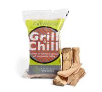 Certainly Wood Grill N Chill - Thin Hardwood Logs, 10kg, for Pizza Ovens and BBQs, British Kiln Dried Firewood (1 Bag)