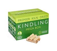 Certainly Wood Kiln Dried British Kindling Mega Box - Natural Firelighters For Woodburning Stove, Log Burner, Open Fire Pit, Camping BBQ Pizza Oven. Fire Starters - 10KG (1 Mega Box)