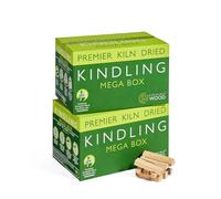Certainly Wood Kiln Dried British Kindling Mega Box - Natural Firelighters For Woodburning Stove, Log Burner, Open Fire Pit, Camping BBQ Pizza Oven. Fire Starters - 20KG (2 Mega Boxes)