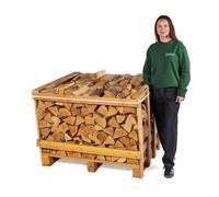Certainly Wood Kiln Dried Hardwood Logs in Crates. Premium Firewood ideal for Woodburners, Log burners, BBQ's (Medium Oak/Ash Crate)