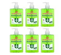 Certex Antibacterial Handwash Tea Tree & Aloe Vera Green 500Ml - Safe, Gentle And Effective - Pack Of 6