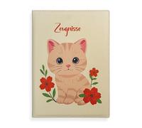 Certificate Folder A4 Leather with Foils - High-Quality Folder for Certificates & Documents - Certificate Folder Girls Primary School & High School - Elegant Design (Modern)