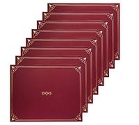 Certificate Holders, 25-Pack Certificate Covers for Letter Size 8.5 x 11 Inch Paper, Certificate Folders, Red, 9 x 11.5 Inches