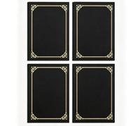 Certificate Holders 8.5x11 Inch Diploma Cover 25 Pack Certificate Covers with Gold Foil Border Certificate Folders forfor Graduations Business Competition Festival-Blcak (Blcak)