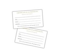 Certificate of Authenticity of Original Artwork 50pk 2x3.5” Cards Small Painter Collector Artist Gallery Collectible Fill In Certify Signature Name