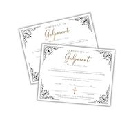 Certificate of Godparent 6pk 8.5x11” Black and White Baby Dedication Baptism Commitment Ceremony Religious Keepsake to Frame Parent’s Gift Recognition Faith Based