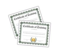 Certificate of Training 30pk 8.5x11” Completion Education Courses Employee Job Skills HR Workshop Program Online Diploma Award Professional Recognition