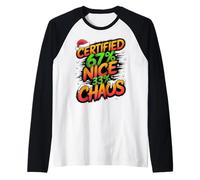 Certified 67% Nice 33% Chaos - Funny 67 Brainrot Raglan Baseball Tee