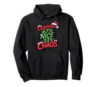 Certified 67% Nice 33% Chaos - Funny Brainrot 67 Pullover Hoodie