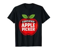 Certified Apple Picker Apple Picking Cider Fall Harvest Farm T-Shirt