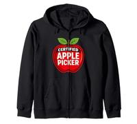 Certified Apple Picker Apple Picking Cider Fall Harvest Farm Zip Hoodie