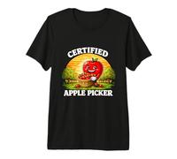 Certified Apple Picker Apple Picking Crew Cider Harvest Farm Premium T-Shirt