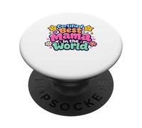 Certified Best Mama in the World Mothers Day Best Mom PopSockets Adhesive PopGrip