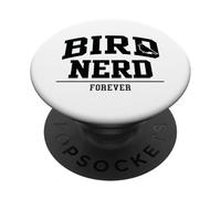 Certified Bird Nerd Forever Cute Funny Birding Birdwatcher PopSockets Adhesive PopGrip