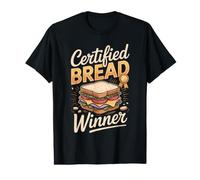 Certified Bread Winner Club Sandwich Deli Foodie Pun Value Graphic T-Shirt