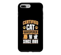 Certified Cat Whisperer Since 1989 Cat Theme Birthday Year Case for iPhone 7 Plus/8 Plus