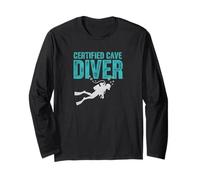 Certified Cave Diver Technical Scuba Diving Long Sleeve T-Shirt