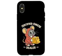 Certified Cheese Dealer Funny Mouse Case for iPhone X/XS