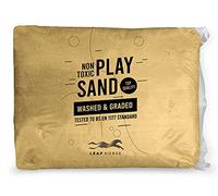 CERTIFIED Children’s Play Sand, Non Toxic, Natural Washed Play Pit, Safe for Kids (75kg)