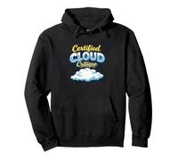Certified Cloud Critique Funny Cloud Watching For Nephophile Pullover Hoodie