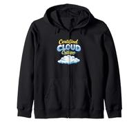 Certified Cloud Critique Funny Cloud Watching For Nephophile Zip Hoodie