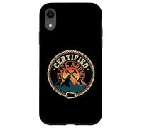 Certified Crack Addict Rock Climbing Sunset Case for iPhone XR