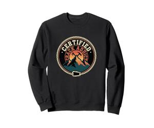 Certified Crack Addict Rock Climbing Sunset Sweatshirt