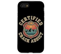 Certified Crack Addict Rock Climbing Trad Humor Case for iPhone SE (2020) / 7/8