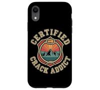 Certified Crack Addict Rock Climbing Trad Humor Case for iPhone XR