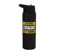 Certified Crash Test Dummy Stainless Steel Insulated Water Bottle