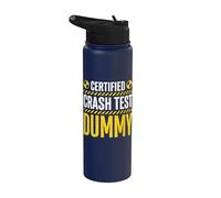 Certified Crash Test Dummy Stainless Steel Insulated Water Bottle
