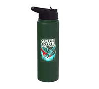 Certified Cryptid Investigator Mothman Paranormal Hunter Stainless Steel Insulated Water Bottle