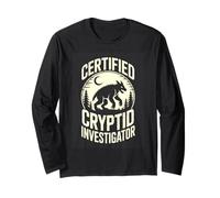 Certified Cryptid Investigator Paranormal Hunter Long Sleeve T-Shirt